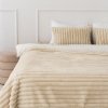 Cremefarbenes Schlafzimmer-Set Bunny – 2 Kissen + Tagesdecke.